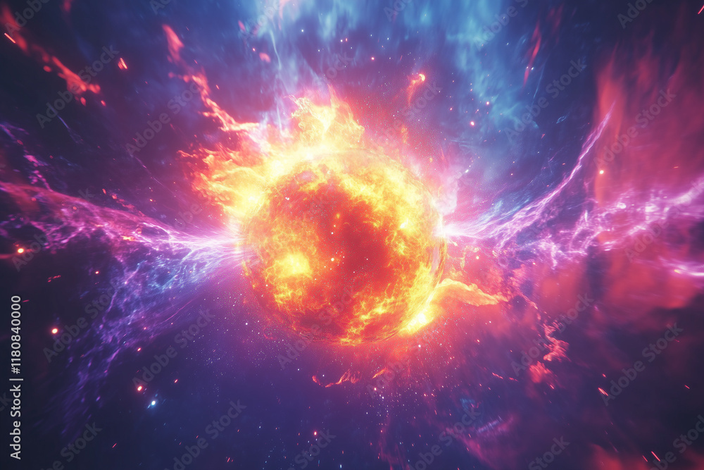 Obraz premium nebula implosion