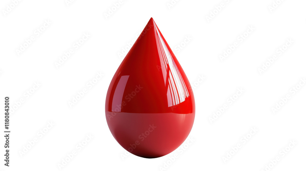 Fototapeta premium Droplet of liquid transparent background