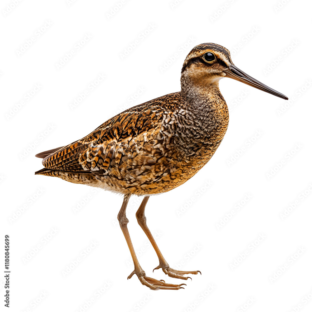 A Close-Up Portrait of a Buff-breasted Sandpiper: A captivating photograph of a Buff-breasted Sandpiper, perched on a white background, showcasing its detailed plumage and elegant posture. A Close-Up Portrait of a Buff-breasted Sandpiper: A captivating photograph of a Buff-breasted Sandpiper, perched on a white background, showcasing its detailed plumage and elegant posture.