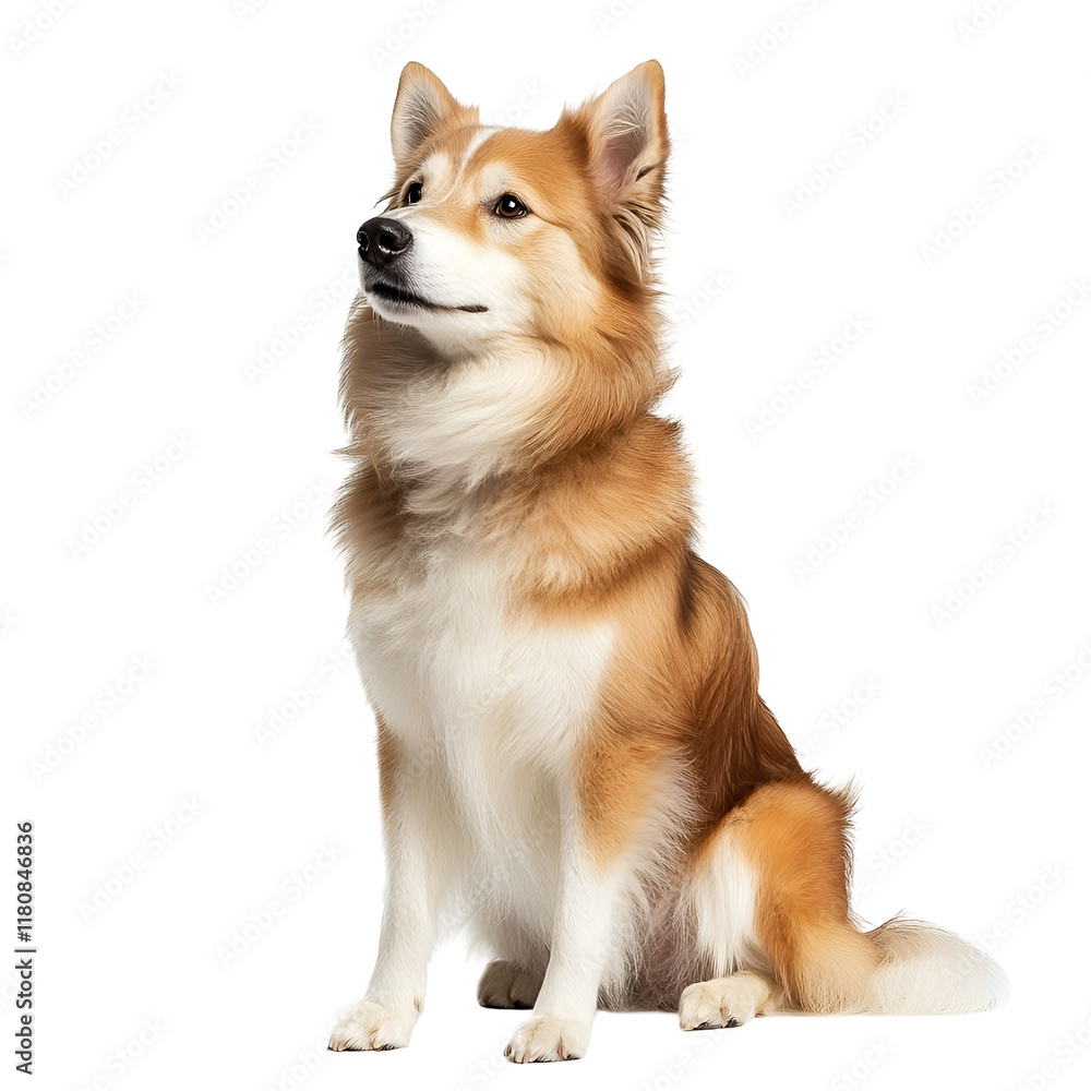 Awaiting the Next Adventure: A captivating portrait of a Eurasier dog with its head tilted upwards, eyes filled with curiosity and a touch of mischief. Awaiting the Next Adventure: A captivating portrait of a Eurasier dog with its head tilted upwards, eyes filled with curiosity and a touch of mischief.