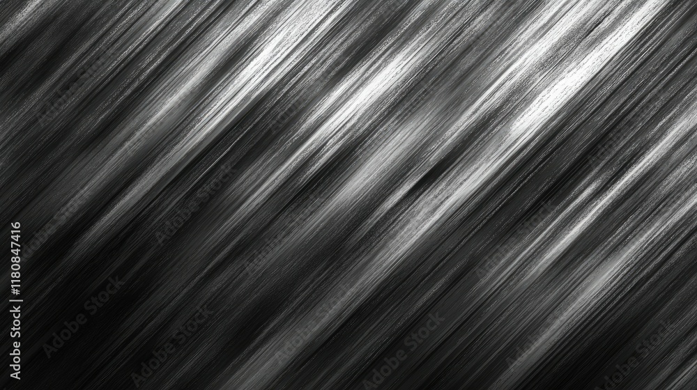 Abstract Diagonal Lines Grey Black Texture