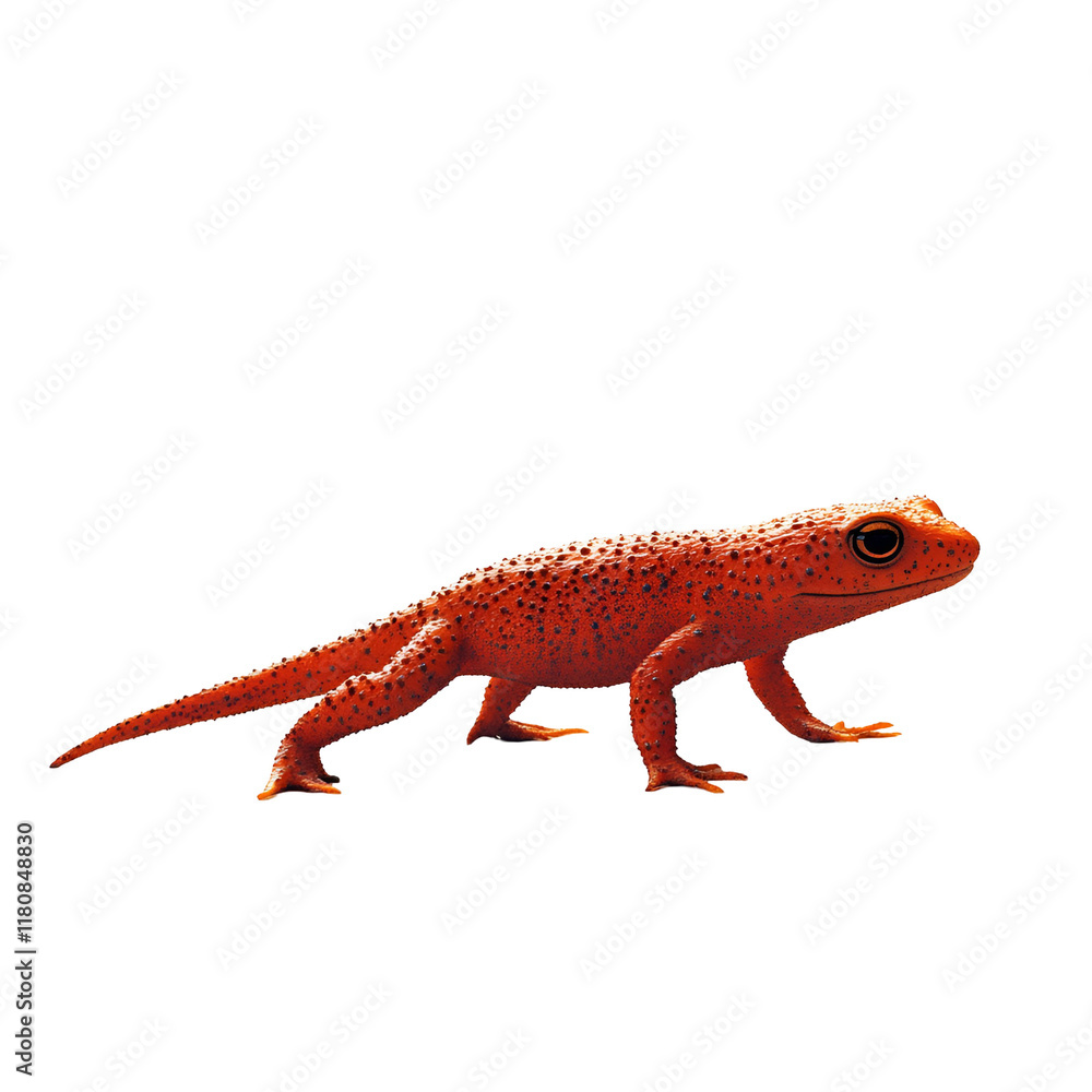 Obraz premium Red Lizard Side Profile 