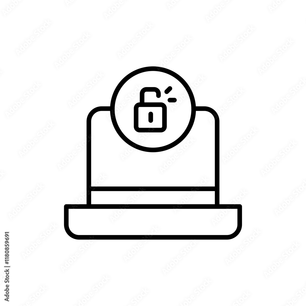 Data leak outline icons, minimalist vector illustration ,simple transparent graphic element .Isolated on white background Data leak outline icons, minimalist vector illustration ,simple transparent graphic element .Isolated on white background