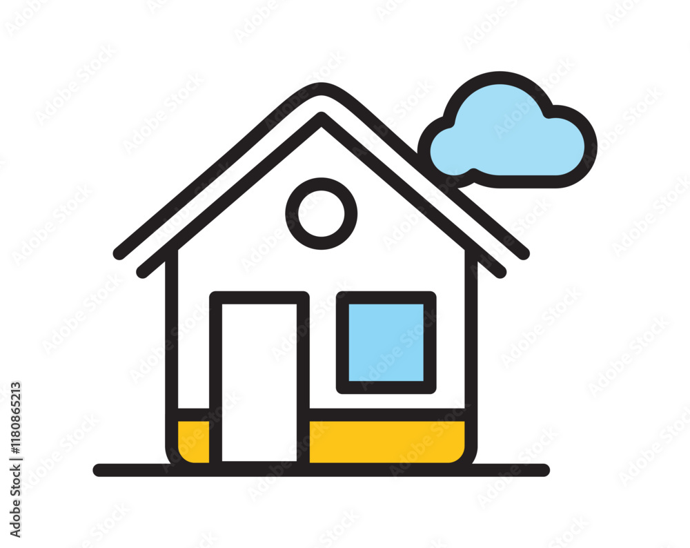 Simple house symbol vector illustration Simple house symbol vector illustration