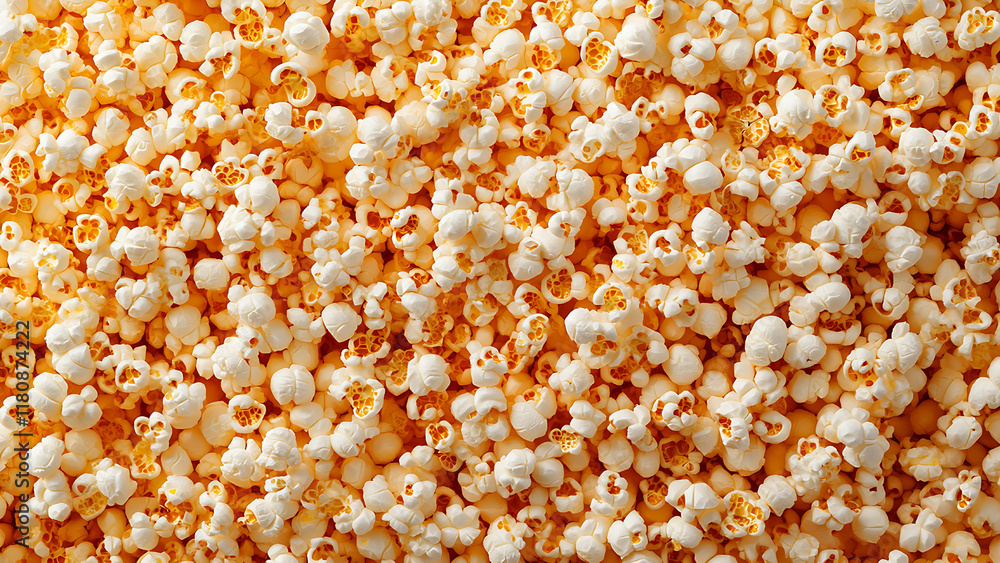 Close up of cooked popcorn. Close up of cooked popcorn.