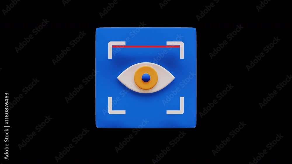 Retina scan verification animation Retina scan verification animation