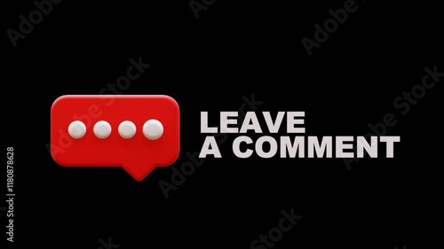 Leave a comment animation