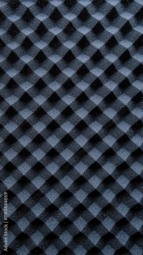 Textured Acoustic Foam Panel with Pyramid Shape for Sound Absorption and Recording Textured Acoustic Foam Panel with Pyramid Shape for Sound Absorption and Recording
