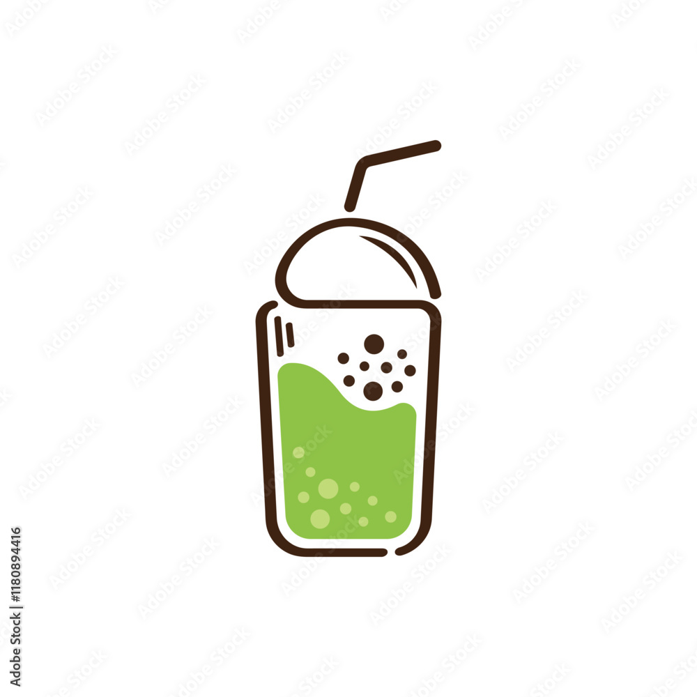 green tea vector concept logo template design green tea vector concept logo template design