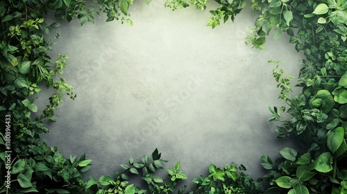 Wallpaper Mural Verdant Canopy - Dynamic 3D Eco-Themed Design With Lush Layers of Green Leaves and Vines Offering Clean Banner Space Torontodigital.ca