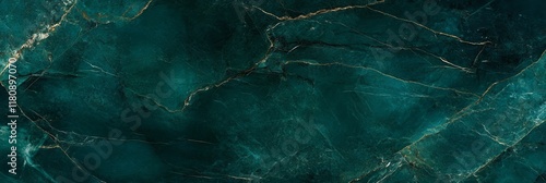 Teal marble texture with gold veins.