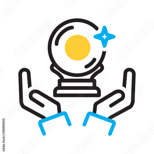 Vector multi color icon for Fortune