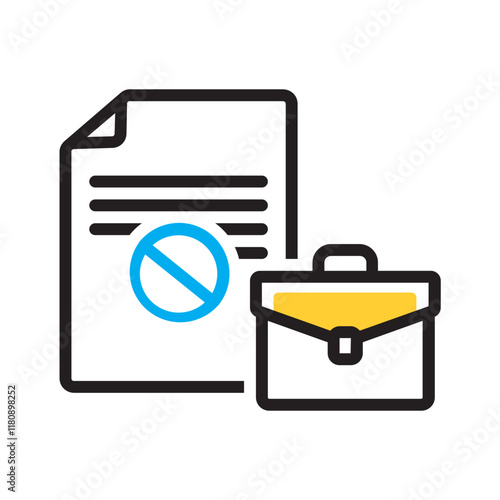 Vector multi color icon for Termination