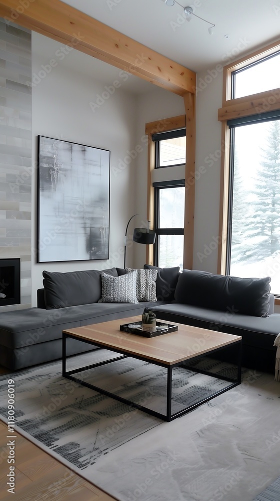 Fototapeta premium living room interior design concept for home, house interior background 