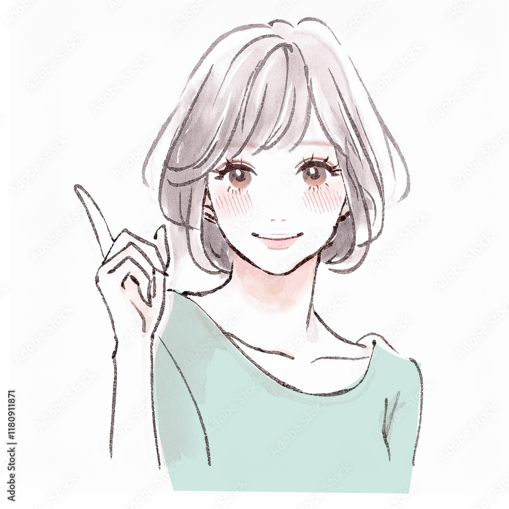 女性・女の子のイラスト素材 女性・女の子のイラスト素材