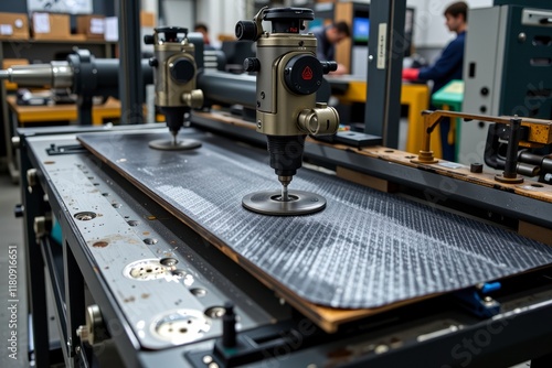Industrial Manufacturing Process Precision Measurement of Composite Material on Automated Machine