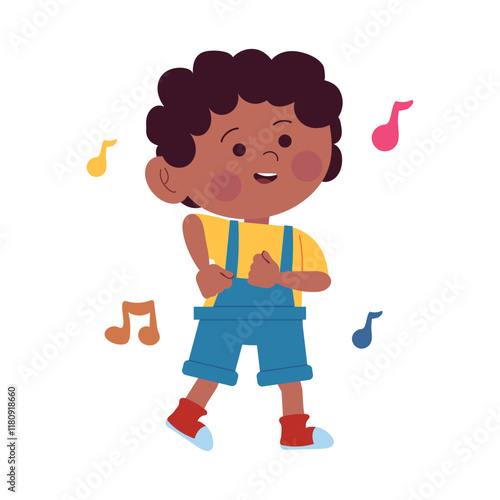 little boy dancing