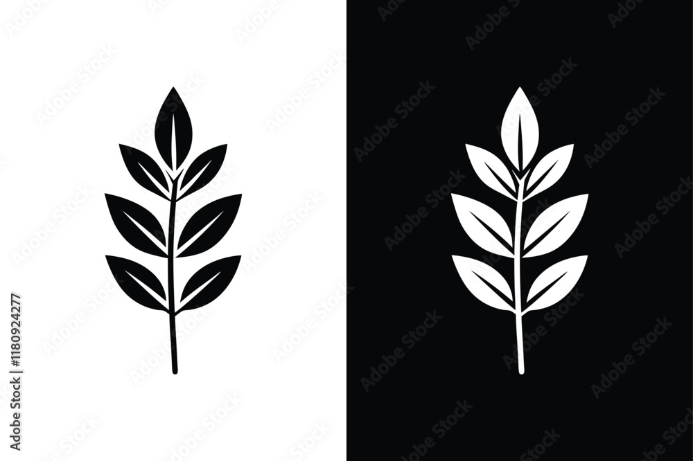 Thyme Vector Illustration. Clean, Modern Silhouette for Natural Product Designs Thyme Vector Illustration. Clean, Modern Silhouette for Natural Product Designs