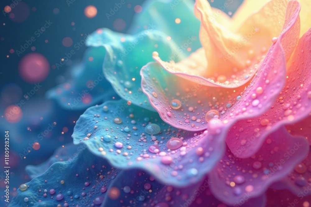 Fototapeta premium Shimmering washes, translucent layers, ethereal glow , peace, art