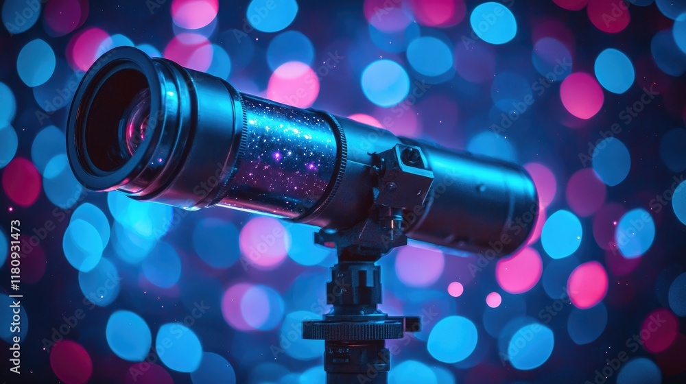 Cosmic Exploration: A mesmerizing telescope captures the allure of the universe, set against a backdrop of vibrant nebulae and twinkling stars. A journey into the depths of space. Cosmic Exploration: A mesmerizing telescope captures the allure of the universe, set against a backdrop of vibrant nebulae and twinkling stars. A journey into the depths of space.