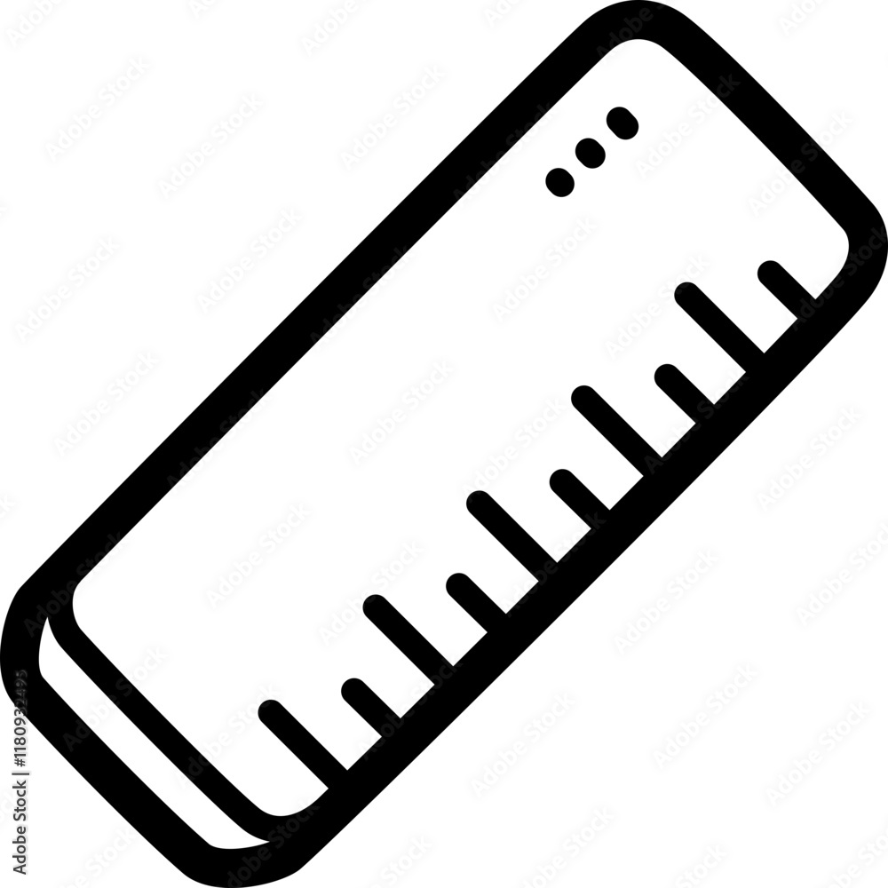 Measure tool doodle vector icon and illustration Measure tool doodle vector icon and illustration