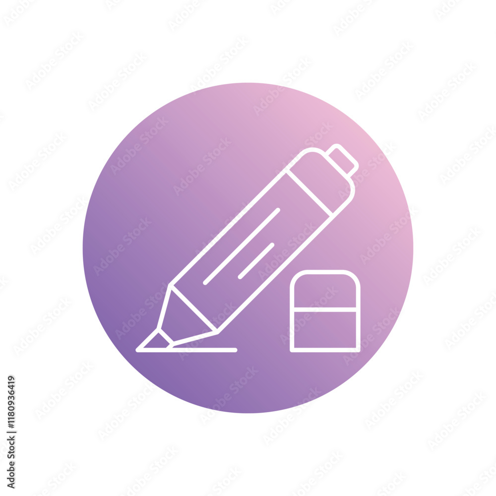 Highlighter icon isolated on a white background. Vector illustration.