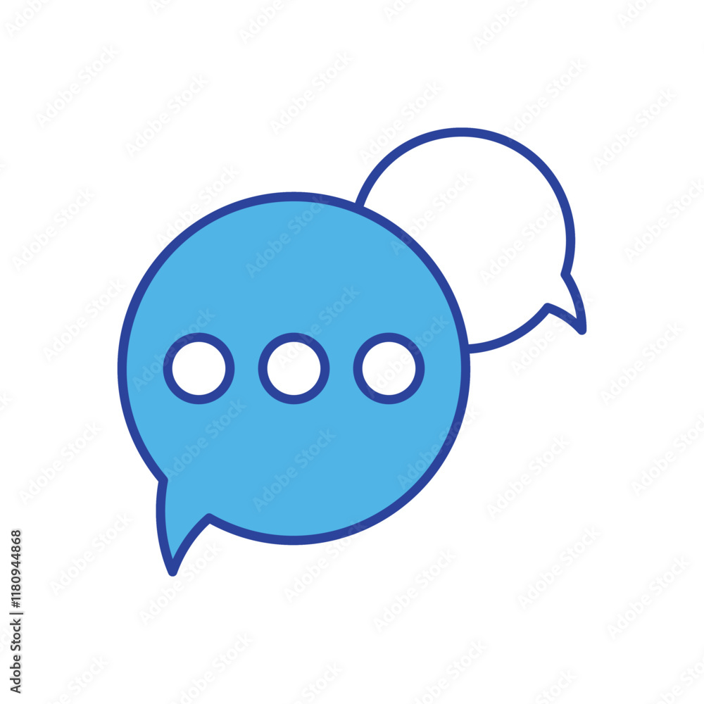 Speech Bubble icon isolated on a white background. Vector illustration. Speech Bubble icon isolated on a white background. Vector illustration.