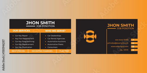 Modern professional business card design. visiting cart for business.