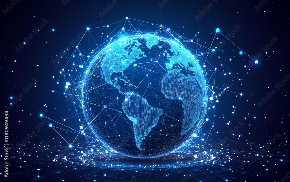 Abstract digital globe Abstract digital globe