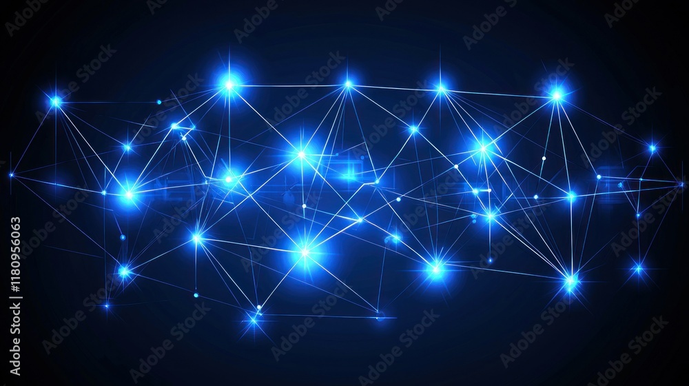 Abstract Network Connection: Digital Constellation Abstract Network Connection: Digital Constellation