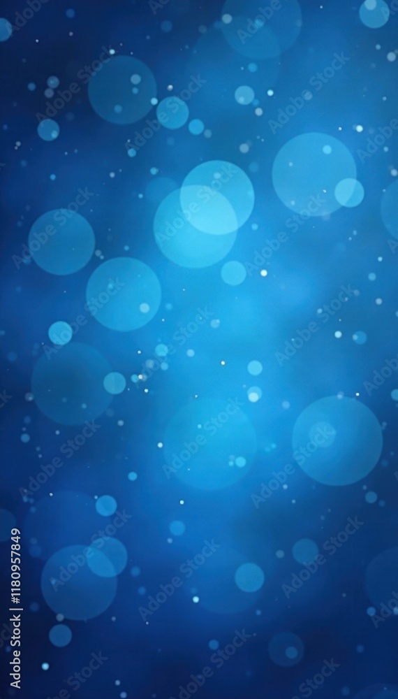 Obraz premium Soft, dreamy blue abstract background, blurred bokeh effect, element, water, clouds