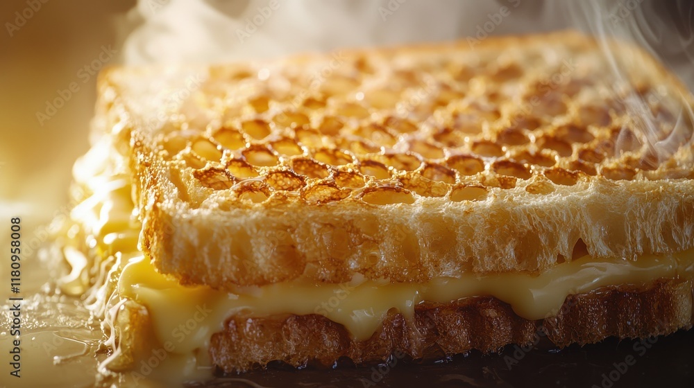 Melting butter on toast a macro shot of flavor kitchen food photography warm environment close-up view capturing culinary delight Melting butter on toast a macro shot of flavor kitchen food photography warm environment close-up view capturing culinary delight