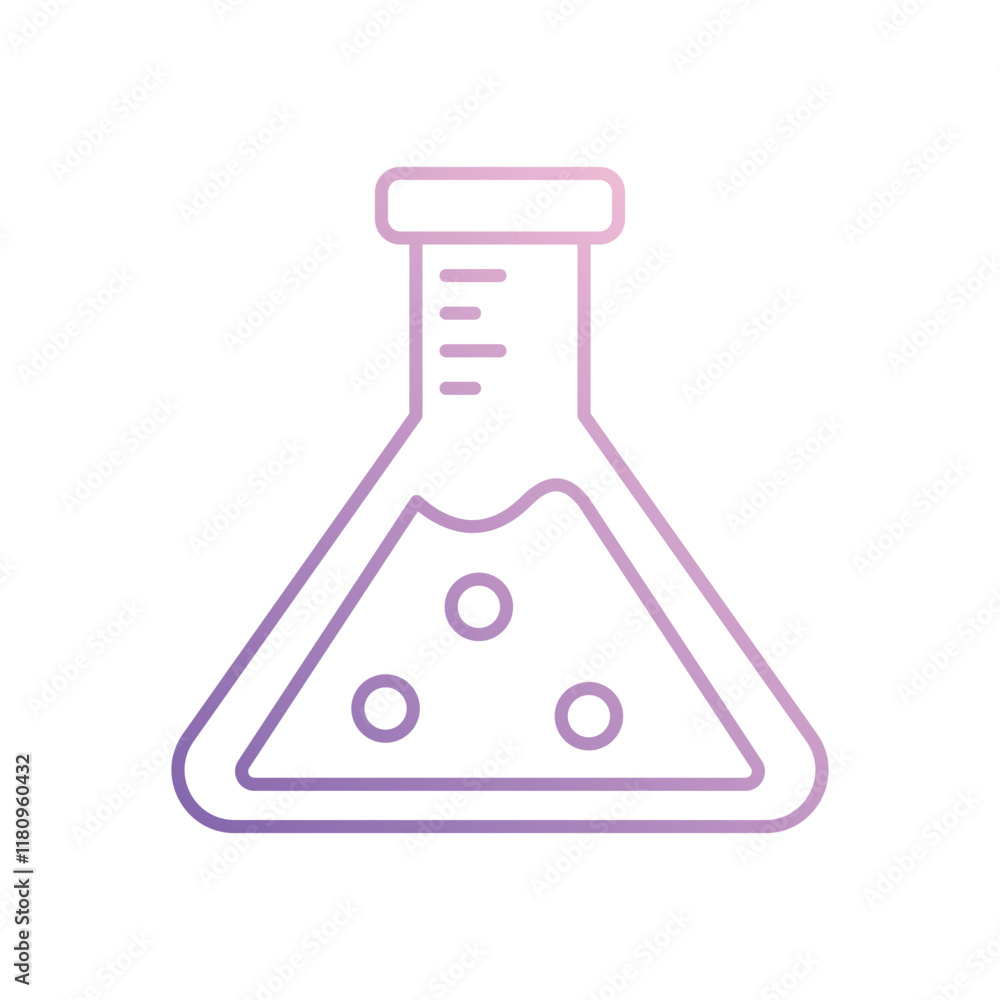 Flask icon isolated on a white background. Vector illustration. Flask icon isolated on a white background. Vector illustration.
