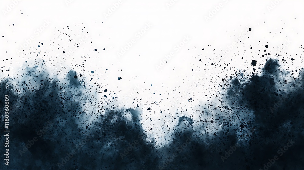 An abstract image featuring dark splashes and textures, resembling smoke or ink, against a white background, evoking a sense of depth and movement. An abstract image featuring dark splashes and textures, resembling smoke or ink, against a white background, evoking a sense of depth and movement.