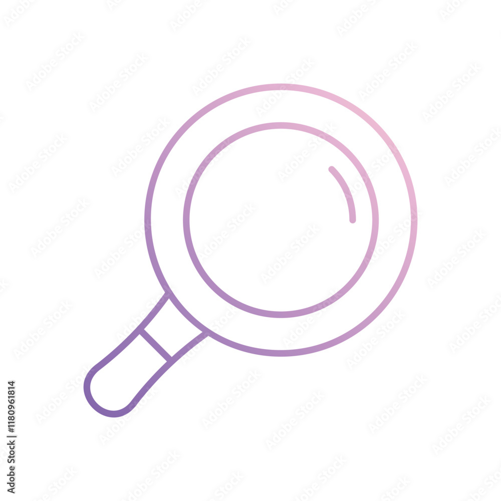 Magnifier icon isolated on a white background. Vector illustration. Magnifier icon isolated on a white background. Vector illustration.