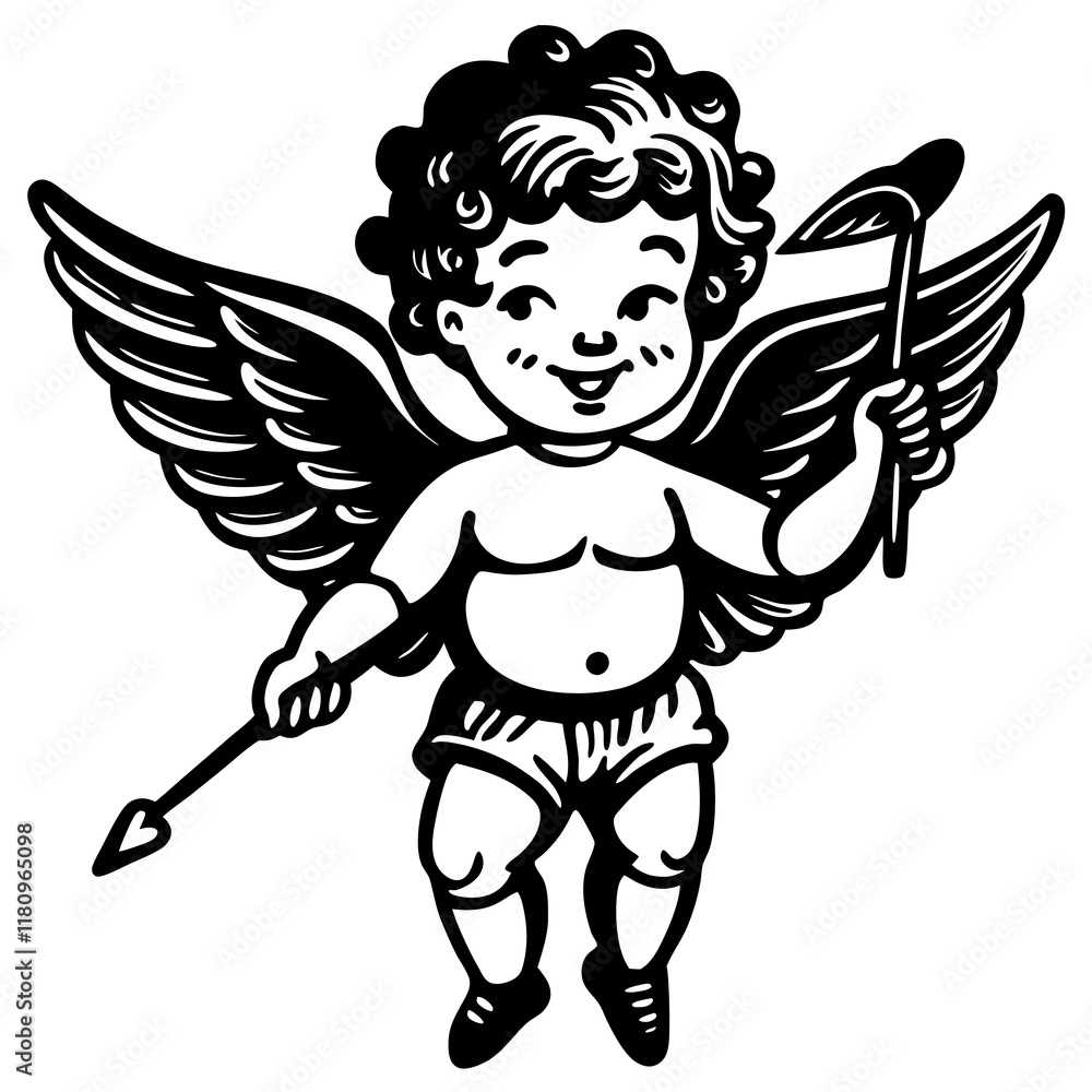 Fototapeta premium angel with wings