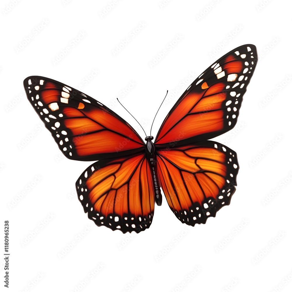 Fototapeta premium butterfly on white background