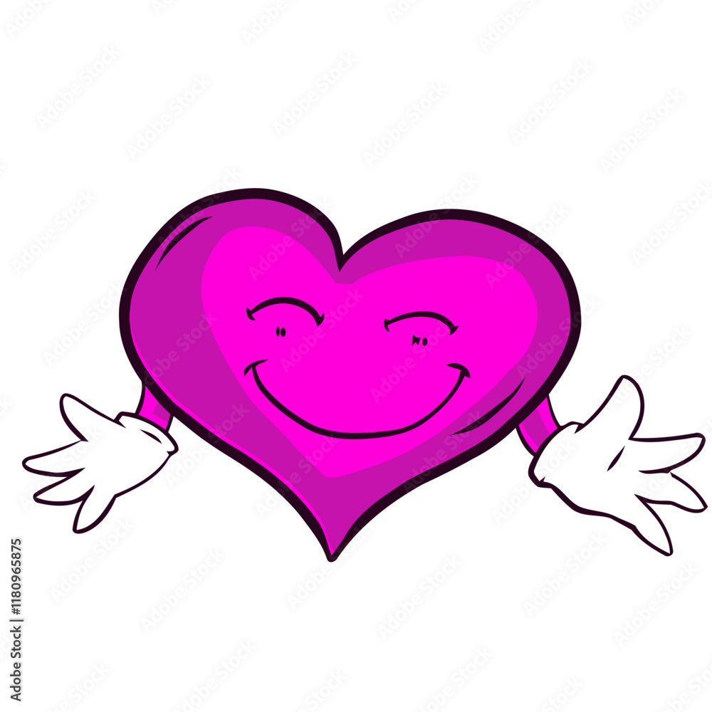 Heart Character Illustration. Love Character Art Heart Character Illustration. Love Character Art