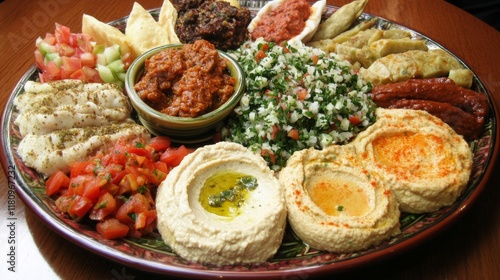 Mediterranean Mezze Platter - A Colorful Feast photo