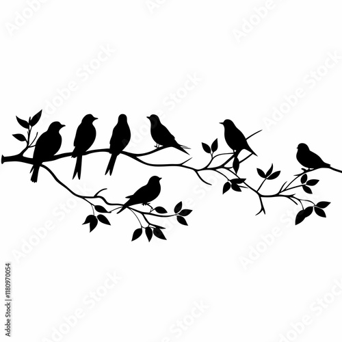 birds on a branch