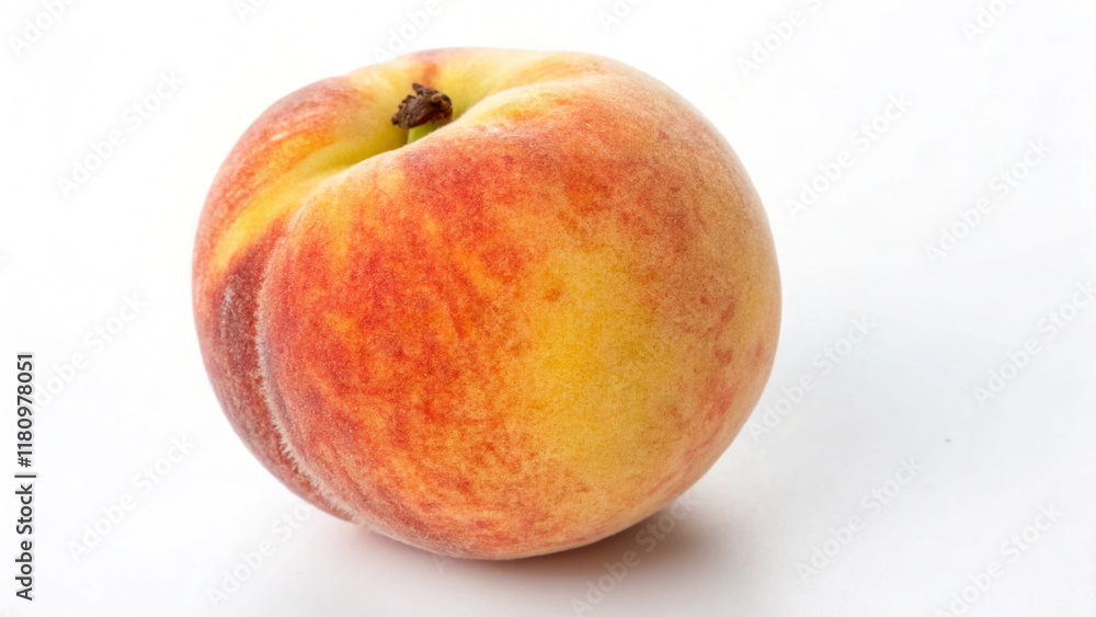 peach on white background peach on white background