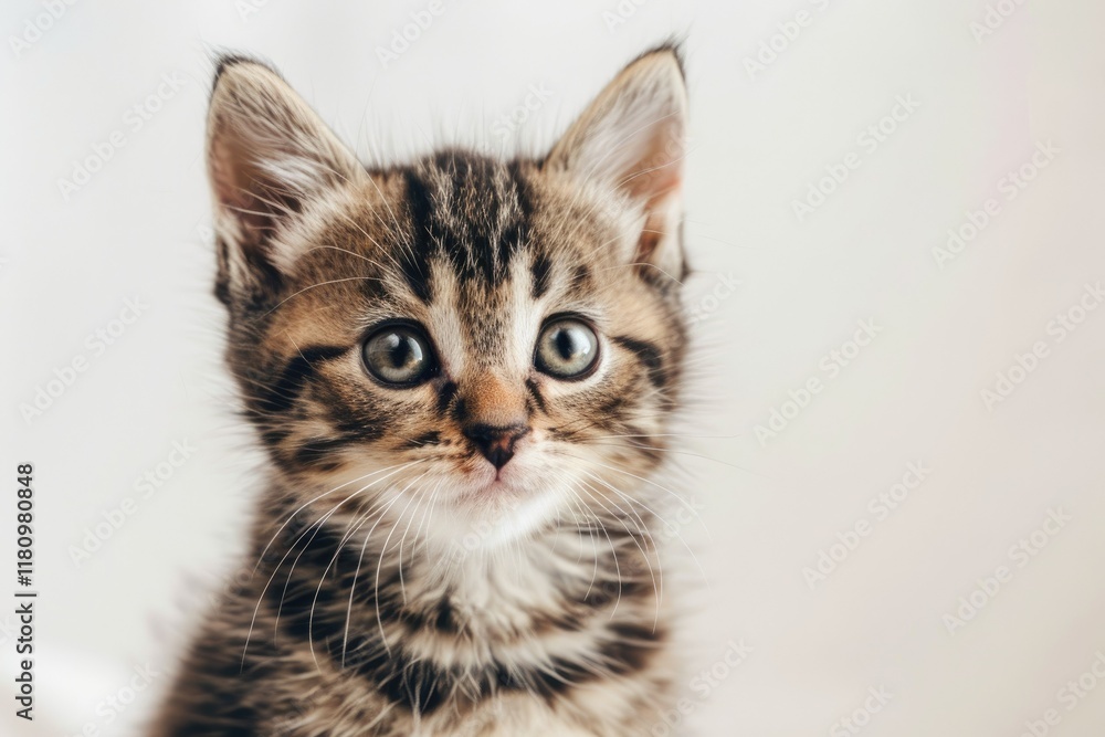 Premium Quality Picture of Kitten Isolated on White Background Premium Quality Picture of Kitten Isolated on White Background