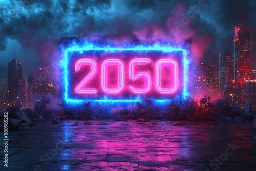 Neon 2050: A Futuristic Cityscape