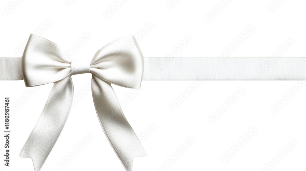 Fototapeta premium Bow tie transparent background
