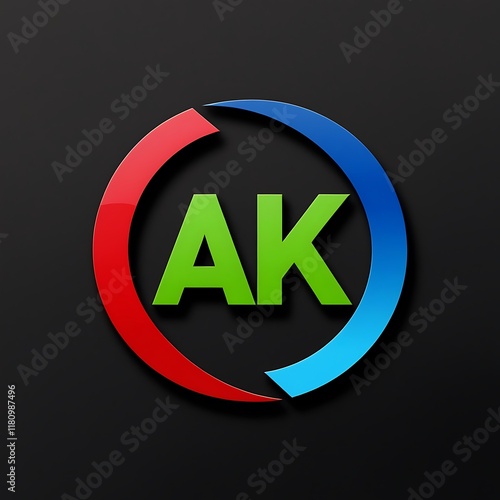 AK Logo for luxury branding. Elegant and stylish design for your company