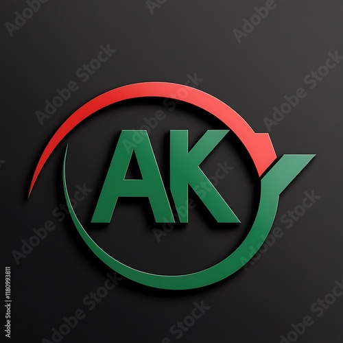 AK Logo for luxury branding. Elegant and stylish design for your company