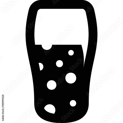 Simple vector icon glass of beer