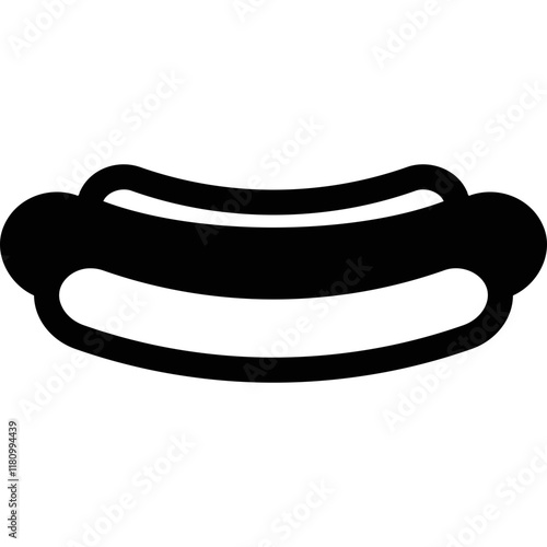 Simple vector icon hot dog