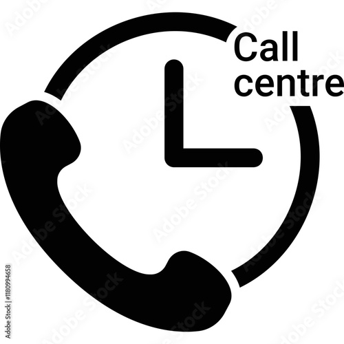 Handset simple vector icon