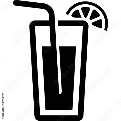 Simple vector icon citrus juice